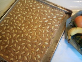 Lebkuchen auf dem Backblech